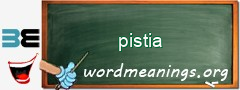 WordMeaning blackboard for pistia